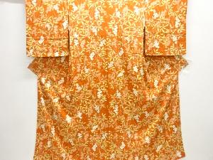 草花摸様小紋着物